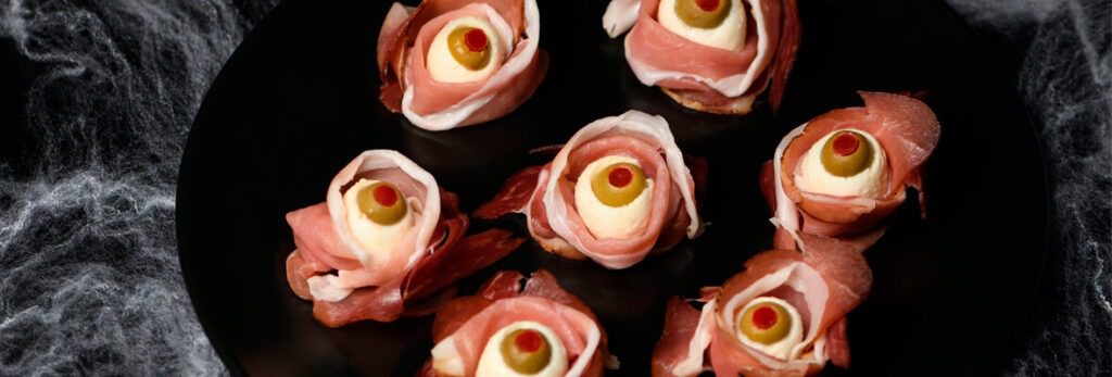 receta ojos jamón