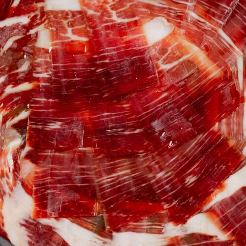 jamón cortado a cuchillo