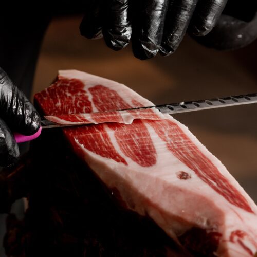 cortar jamón