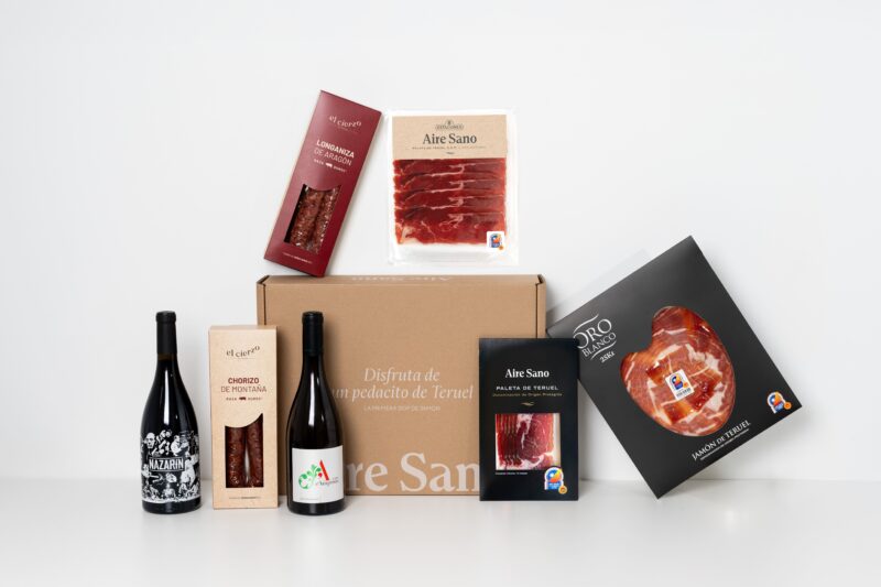 pack por fin jamón y vino