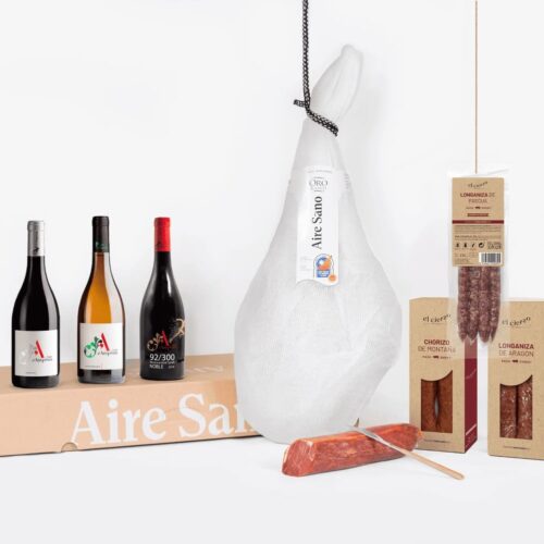 Cesta Jamón Oro Blanco