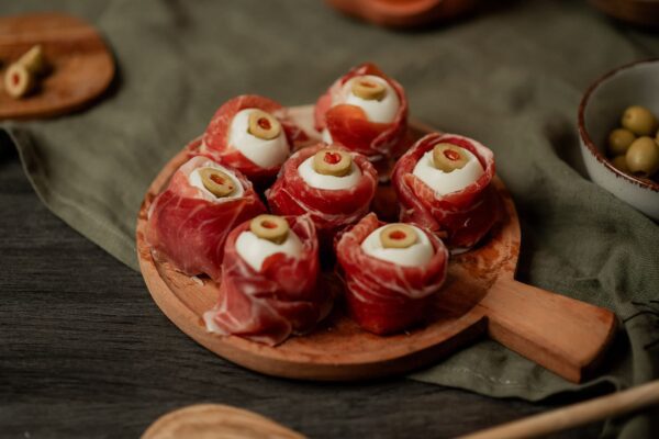 recetas ojos jamón